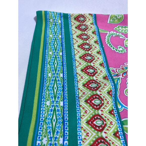 NEW Pappagallo Short Sleeve Dress– Pink Paisley/Geo Print – Size S Lightweight - Picture 4 of 9